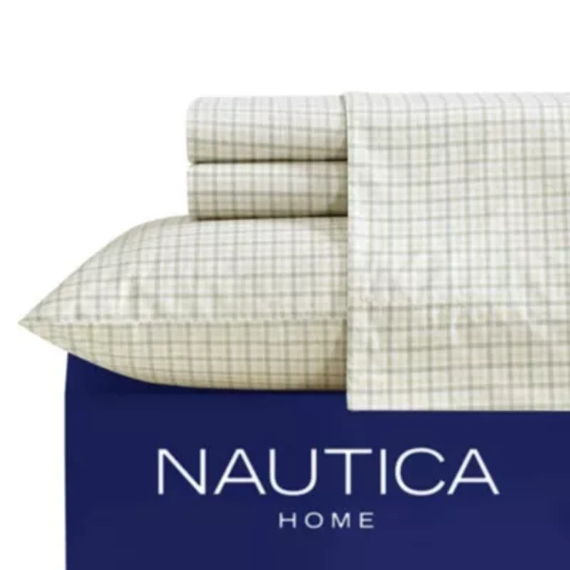 Calm Seas Gingham Cotton Sheet Set