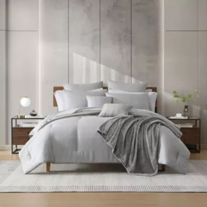 Abstract Textured Microfiber 14-Piece Comforter Set