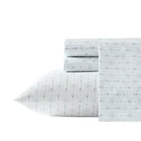 Pretty Shoe Stripe Microfiber Sheet Set