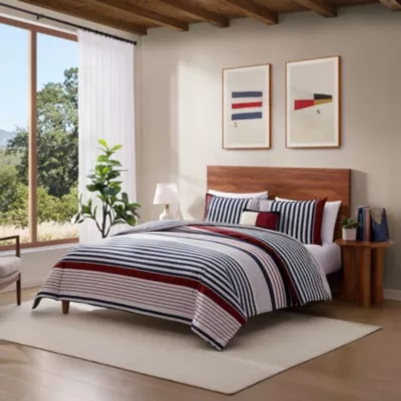 TH Rib Knit Flag Decorative Pillow