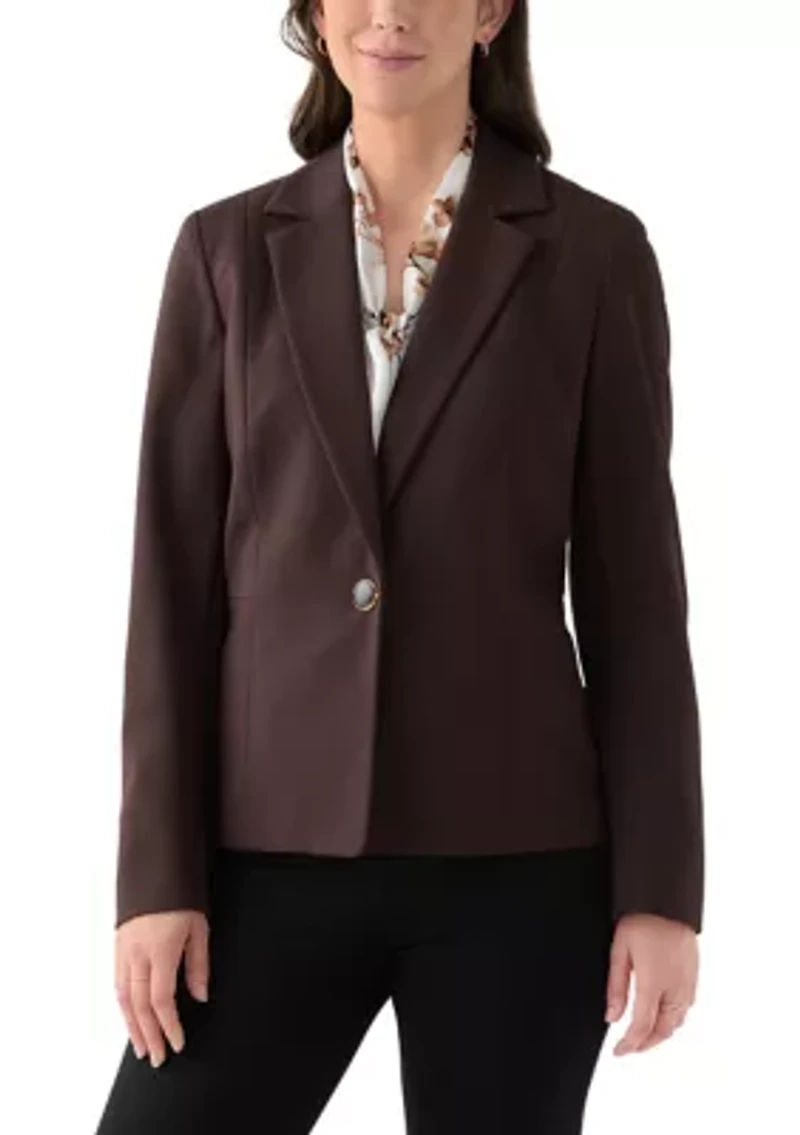 Women's Compression One Button Seamed Jacket