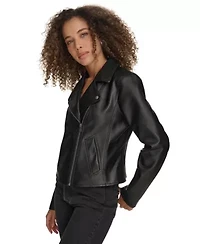 Faux Leather Moto Jacket