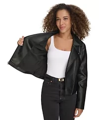 Faux Leather Moto Jacket