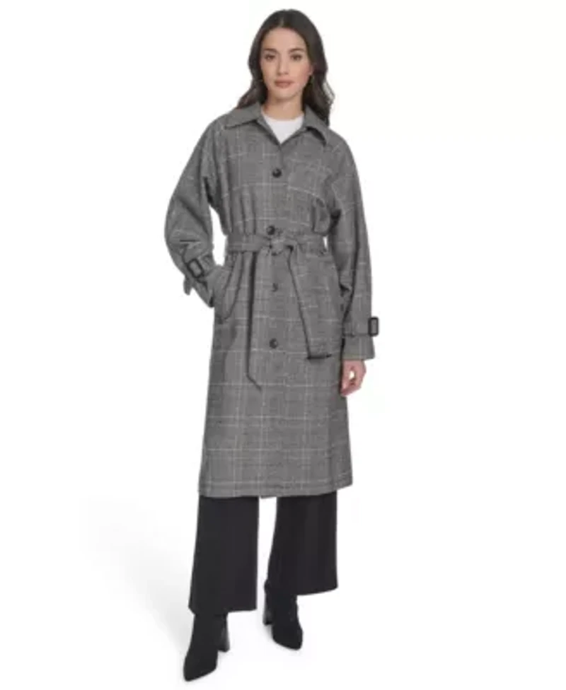 Maxi Wool Blend Robe Coat