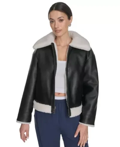Reversible Relaxed Fit Aviator Jacket