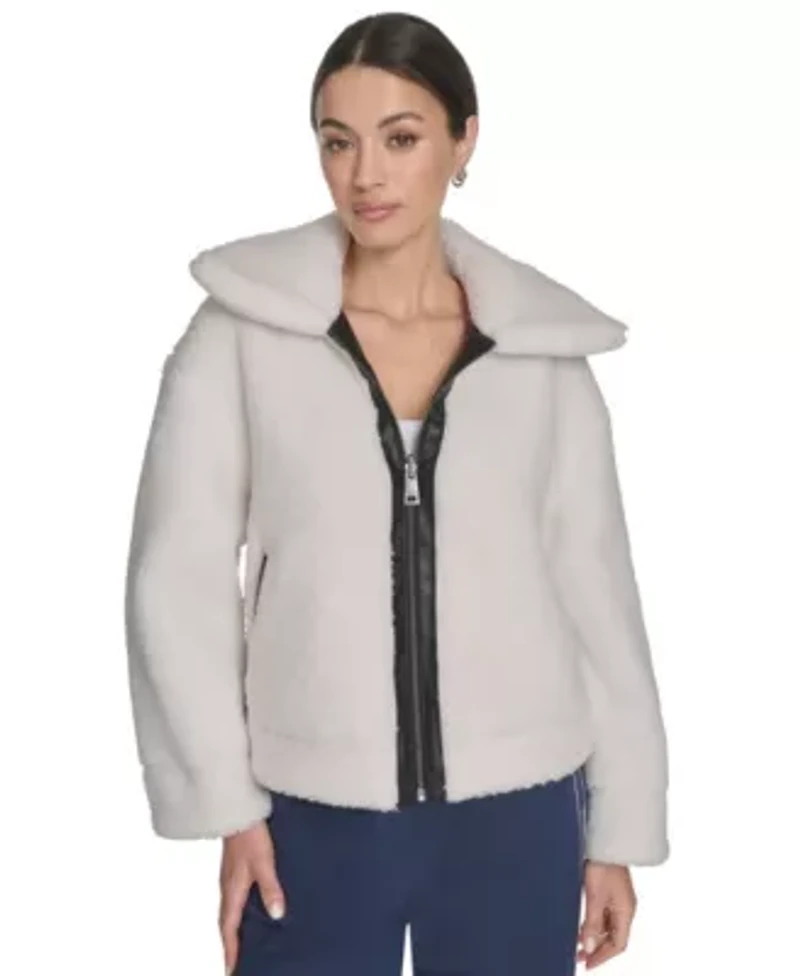 Reversible Relaxed Fit Aviator Jacket