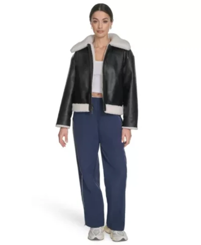 Reversible Relaxed Fit Aviator Jacket
