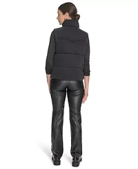 Denim Western Puffer Vest