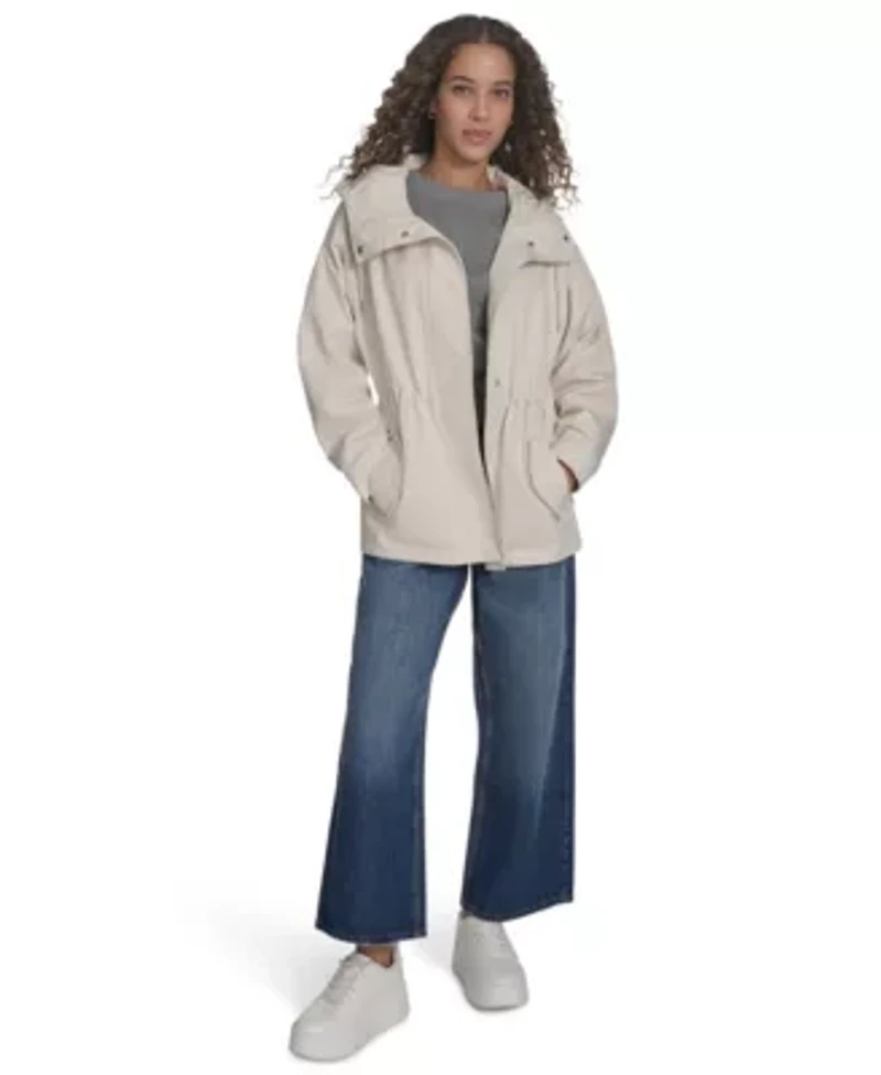 Raglan Sleeve Rain Parka