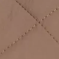 Lightweight Diamond Quilted Jacket With Corduroy Collar