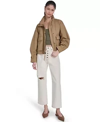 Cropped Cotton Surplus Jacket