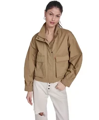 Cropped Cotton Surplus Jacket