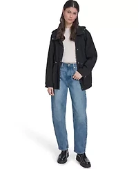 Cinch Waist Hooded Rain Anorak