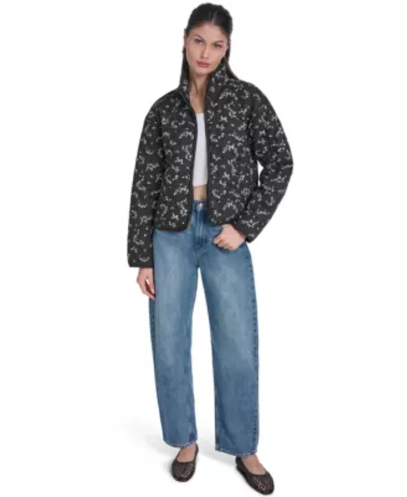 Diamond Quilted Cotton Jacket