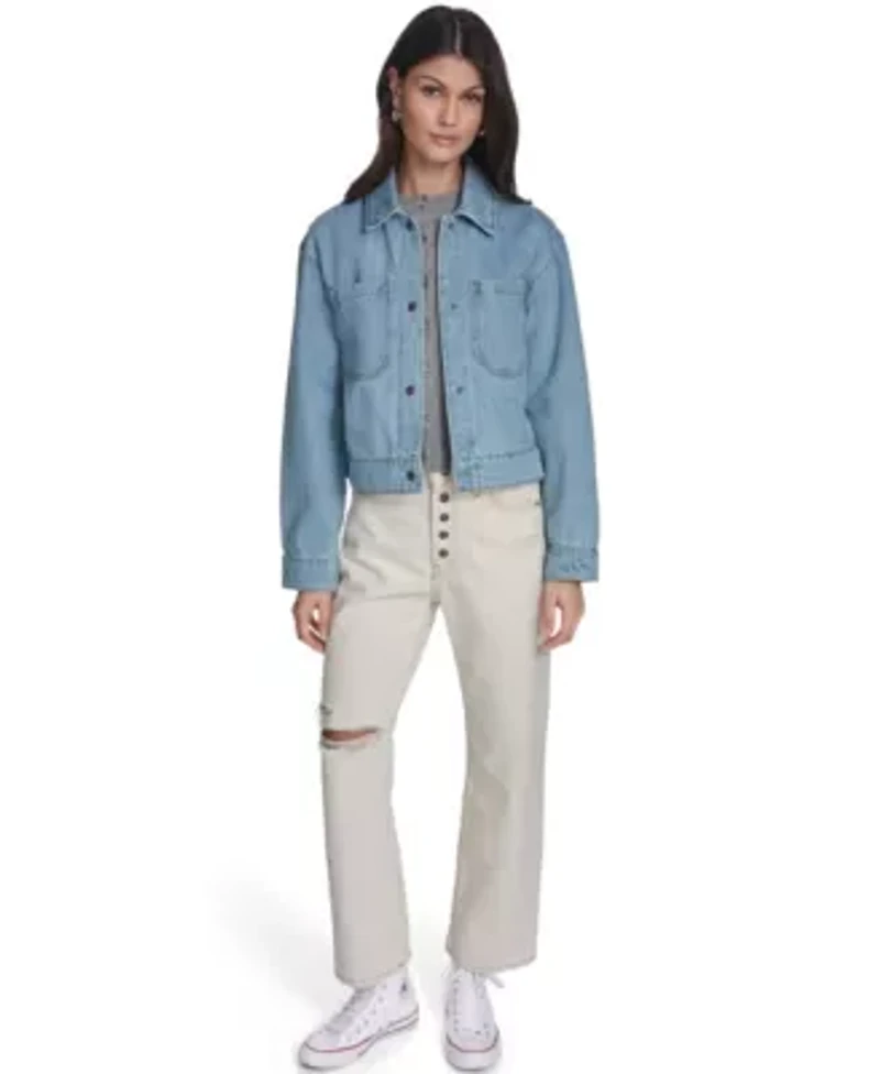 Snap-Front Cotton Jacket