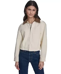 Lightweight Cotton Bomber With Corduroy Collar