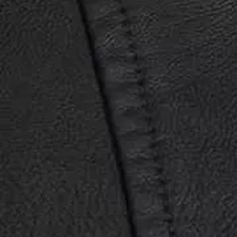 Faux Leather Racer With Princess Seams