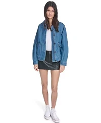 Relaxed Fit Cotton Bomber Jacket