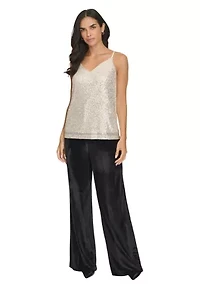 Women's Sequin Strappy Cami