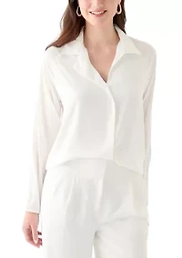 Women's Woven Button Down Shirt