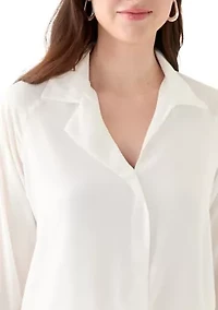 Women's Woven Button Down Shirt