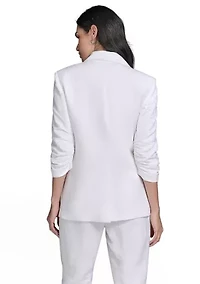 Women's Linen One Button Jacket