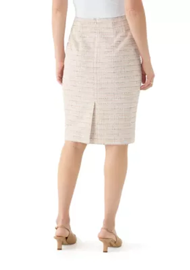 Women's Tweed Pencil Skirt