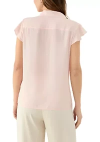 Women's Ruffle Front Blouse