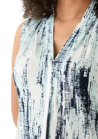 Women's Printed Sleeveless V-Neck Cami