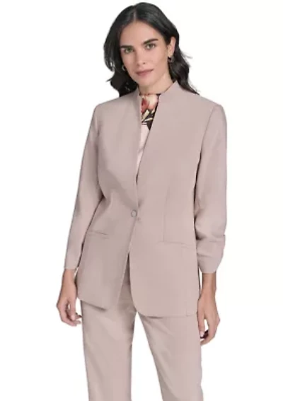 Women's Novelty 3/4 Sleeve One Button Jacket