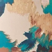 Women's Printed Charmeuse Long Sleeve Blouse