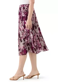 Women's Printed Midi Skirt