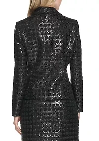 Women's Novelty Shine One-Button Jacket