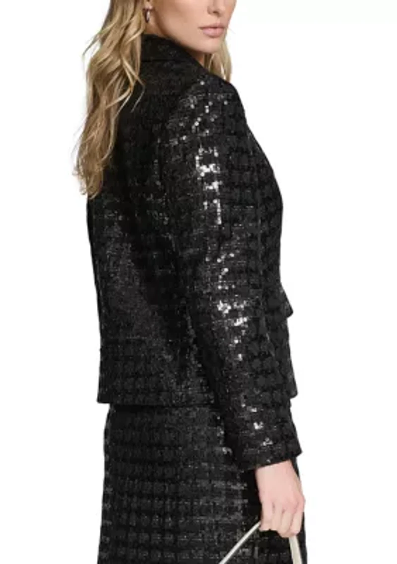 Women's Novelty Shine One-Button Jacket