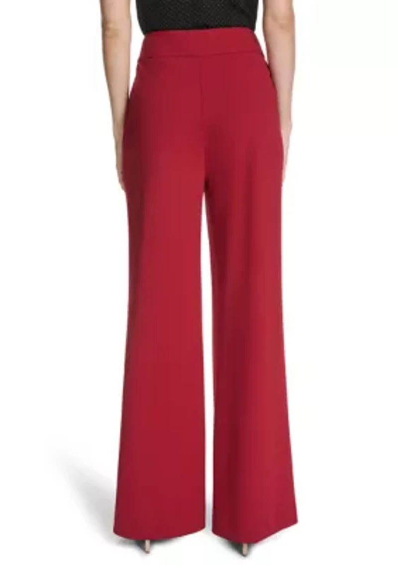 Women's Scuba Crepe Wide Leg Pants