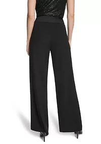 Women's Tuxedo Wide Leg Pants