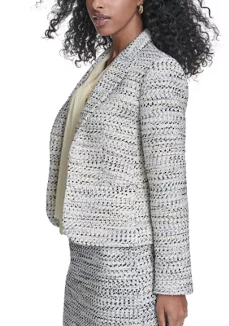 Women's Tweed One-Button Blazer