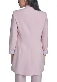 Women's Roll Sleeve Open Front Jacket