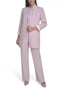 Women's Roll Sleeve Open Front Jacket