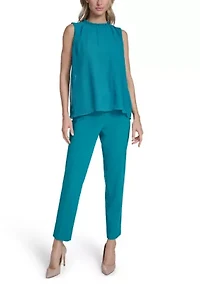 Women's Sleeveless Shirred Top