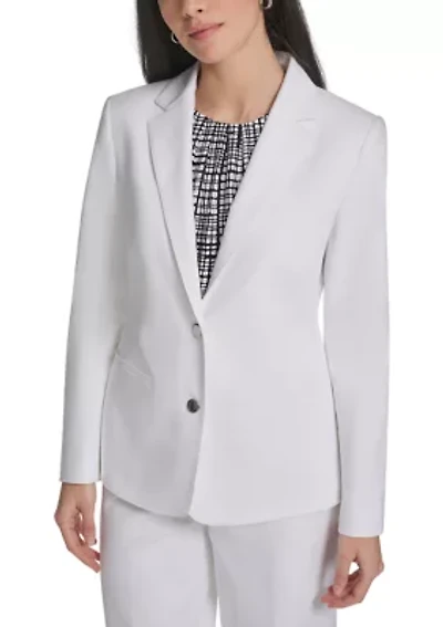 Women's Notch Collar Two Button Blazer