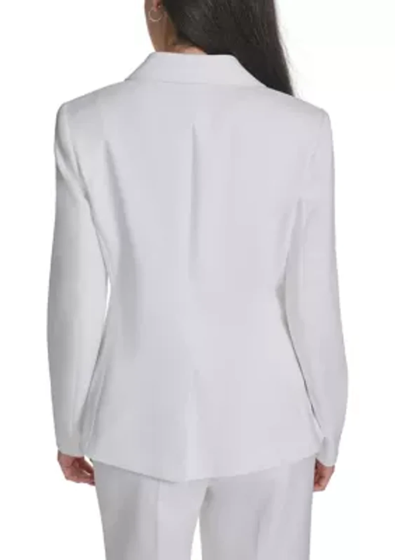 Women's Notch Collar Two Button Blazer