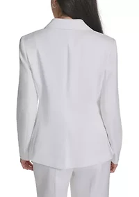Women's Notch Collar Two Button Blazer