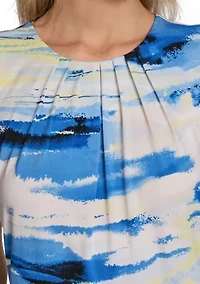 Women's Sleeveless Printed Blouse