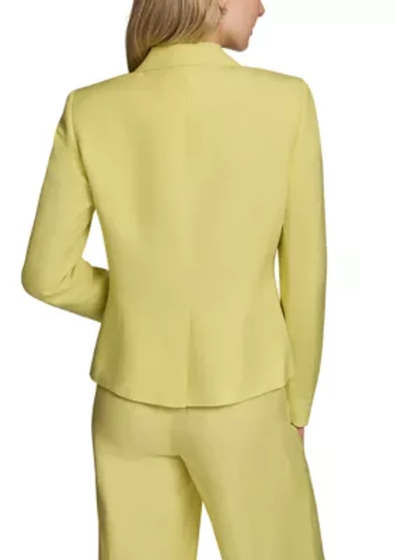 Women's Notch Collar 2 Button Blazer