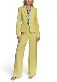 Women's Notch Collar 2 Button Blazer