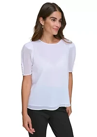 Women's Short Sleeve Blouse