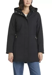 Women's Zip Up Anorak Raincoat with Pockets