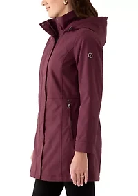 Women's Zip Up Anorak Raincoat with Pockets