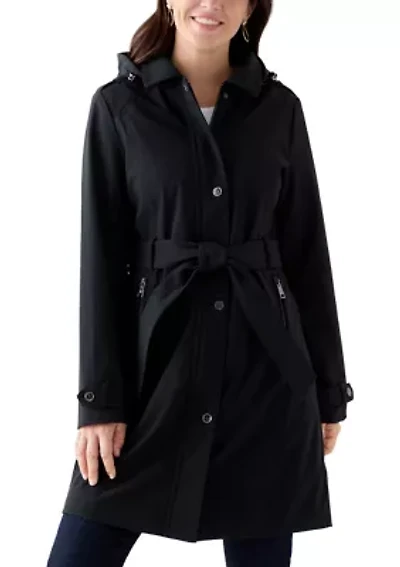 Women's Zip Up Walker Coat with Multi Stitch